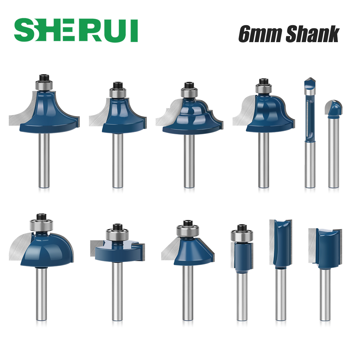 End Mill Set - 6mm Schacht Frezen Set Rechte T
