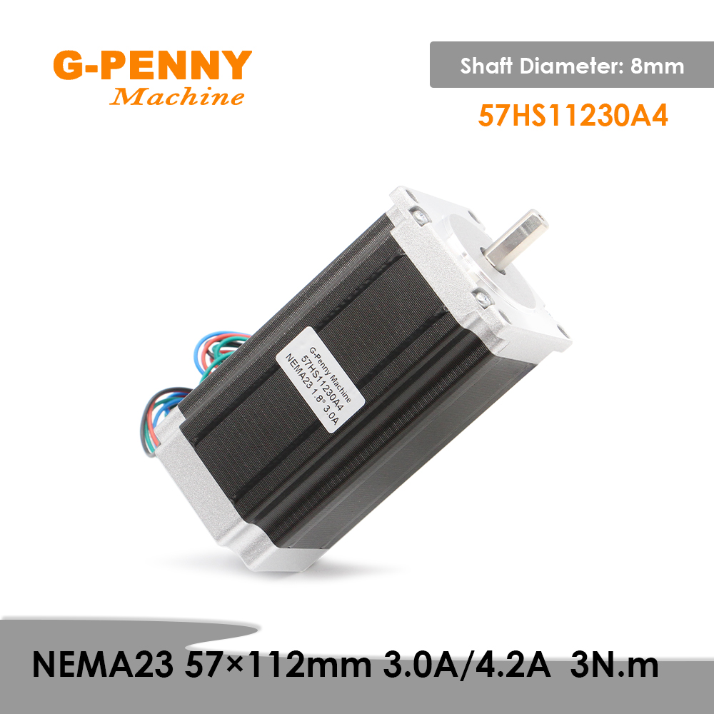 Nema23 Stepper - Nema23 57X112Mm 3nm Stappenmotor 3a/4.2a Enkele/Dubbele