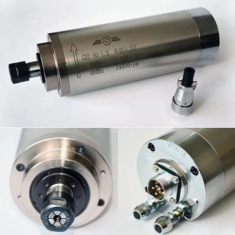 Water Cooled Spindle - 65X158-800W-ER11-220V CNC Watergekoelde Spindel Motor 2