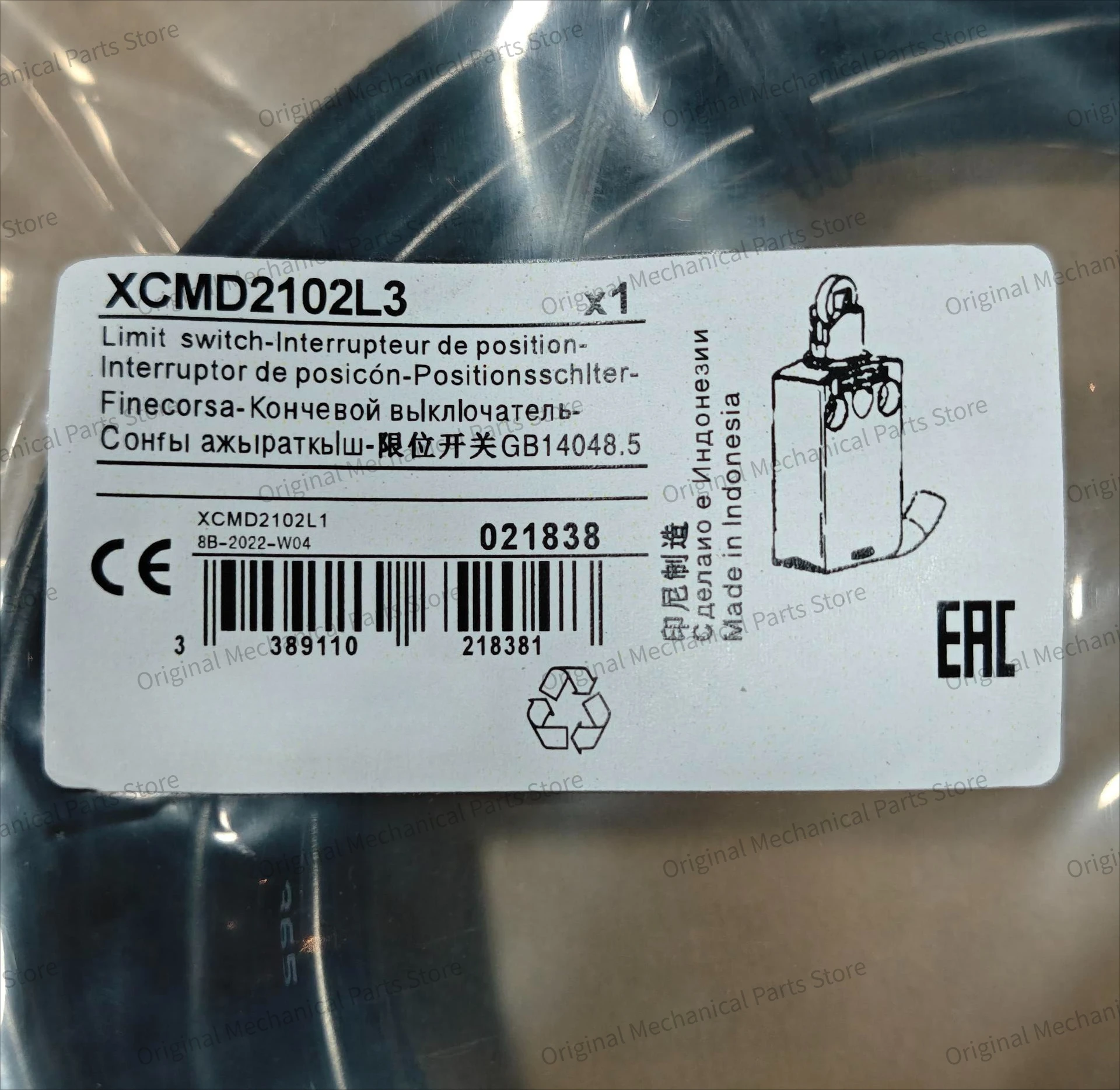 Limit Switch - Gloednieuw 1 stuks XCMD2102L3 eindschakelaar Snelle