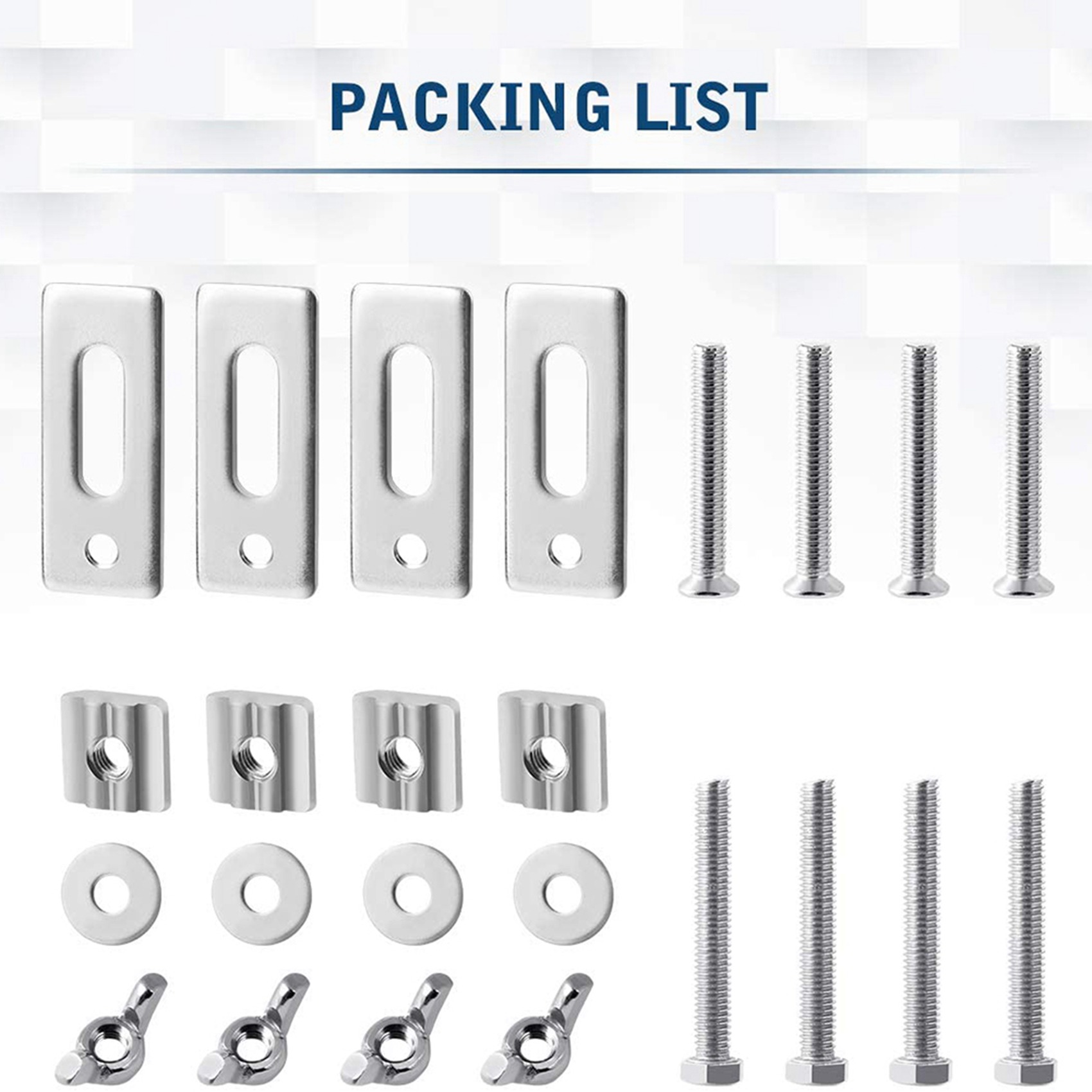 3018 Cnc - B62B-8 Pack T-Track Clamp, Mini T
