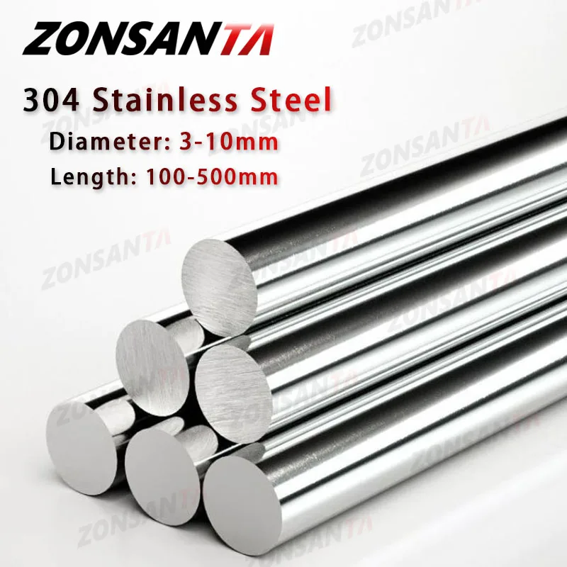 Linear Rod 8Mm - 1pcs 304 Roestvrij Stalen Staaf Dia