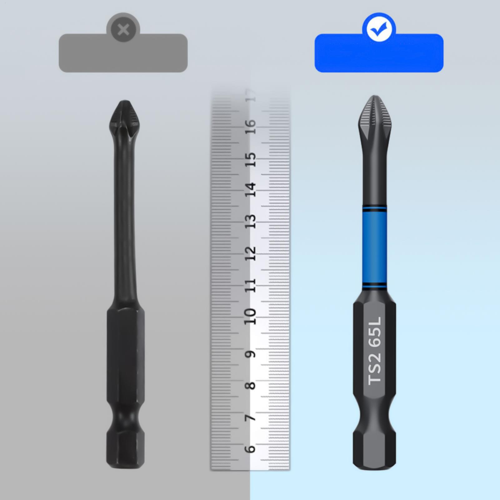 Drill Bit Set - Boorschroevendraaierbitset 6-delig magnetisch zwaar uitgevoerd boorgereedschap