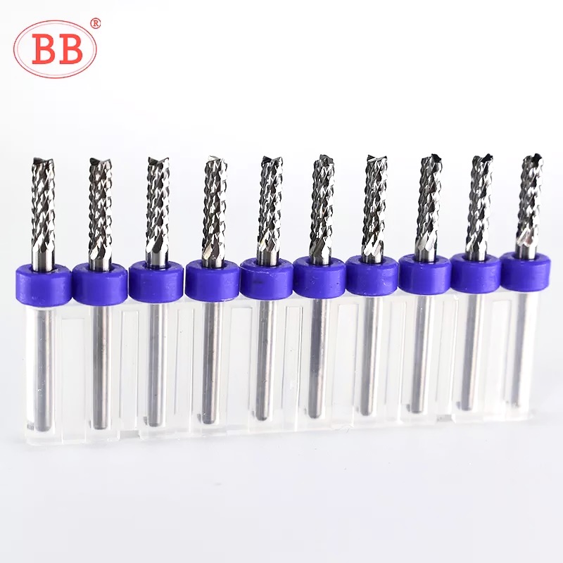 End Mill Set - BB Carbide Maïs Eindfrees Wolfraam Tanden