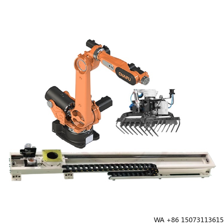 Linear Rail - 6-assige industriële robotarm met grijper en