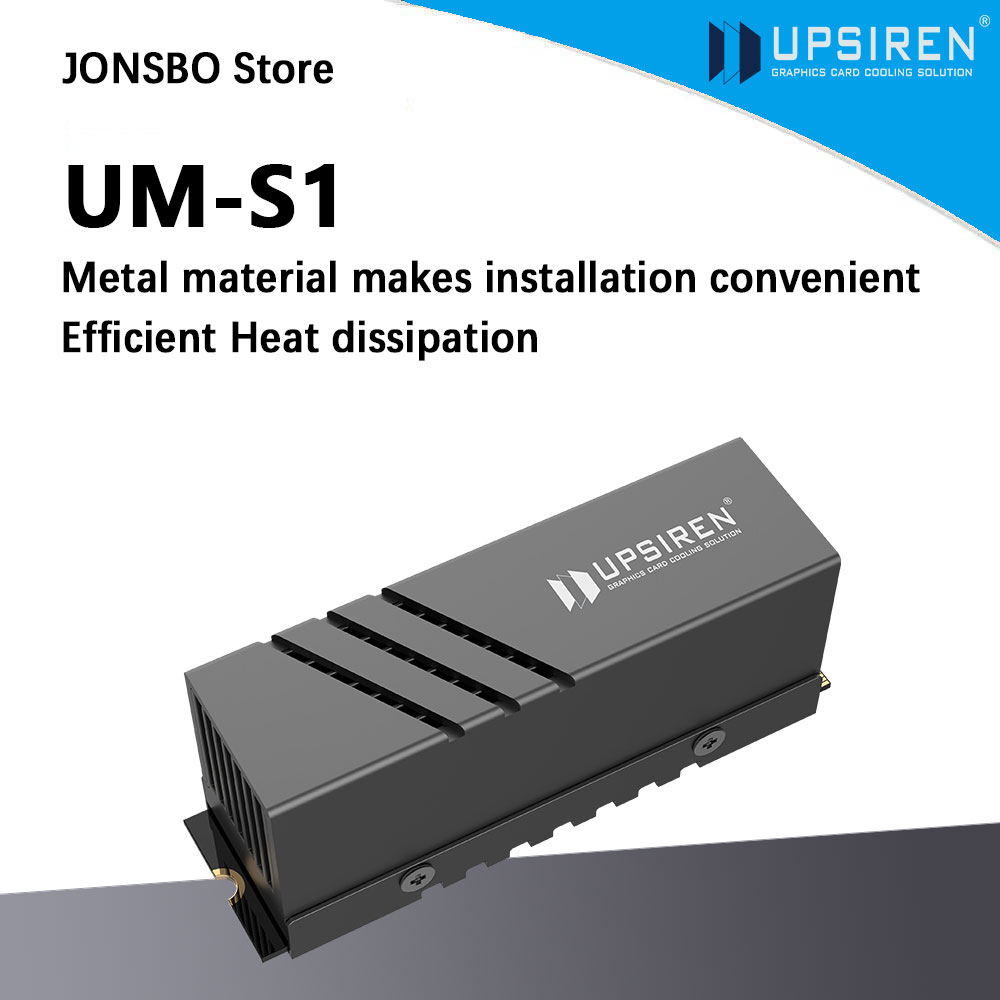 Aluminium Extrusion - UPSIREN UM-S1 2280 Zwart SSD-koellichaam/Materiaal van
