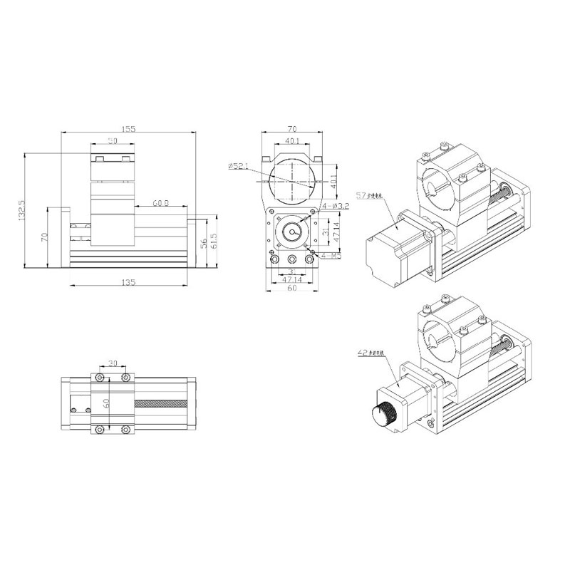 CNC 3018 Z-as module 52mm spin - 3018 Aluminium Cnc recensie en prijs