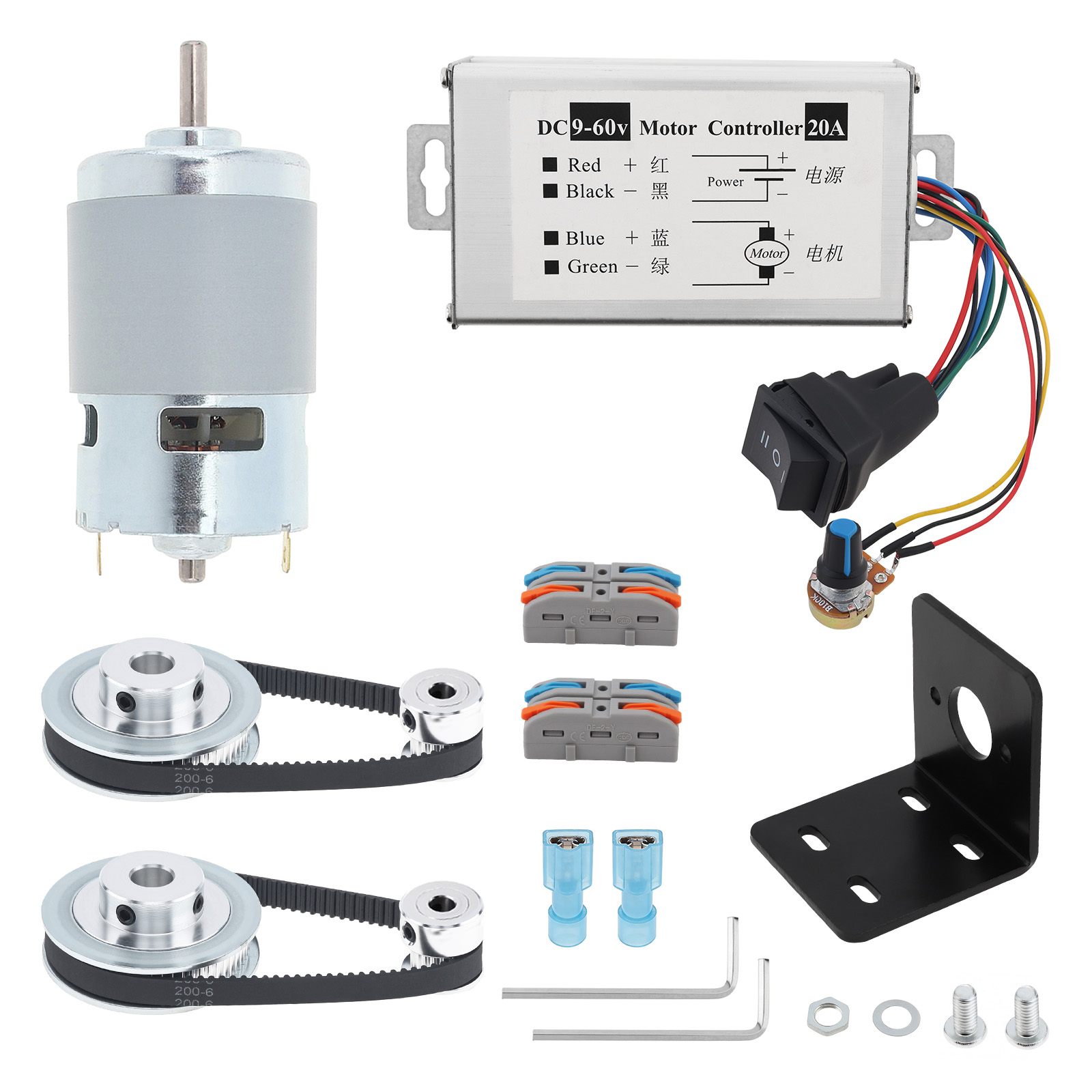 12V-24V 775 Elektrische DC Mot - Gt2 Pulley recensie en prijs