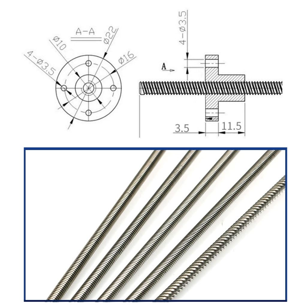 1 stks T6 lood Schroef Ronde F - Lead Screw 8Mm recensie en prijs