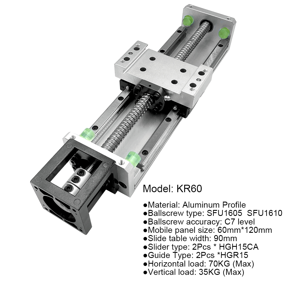 Schuiftafel kogelomloopspindel - Nema23 Stepper recensie en prijs