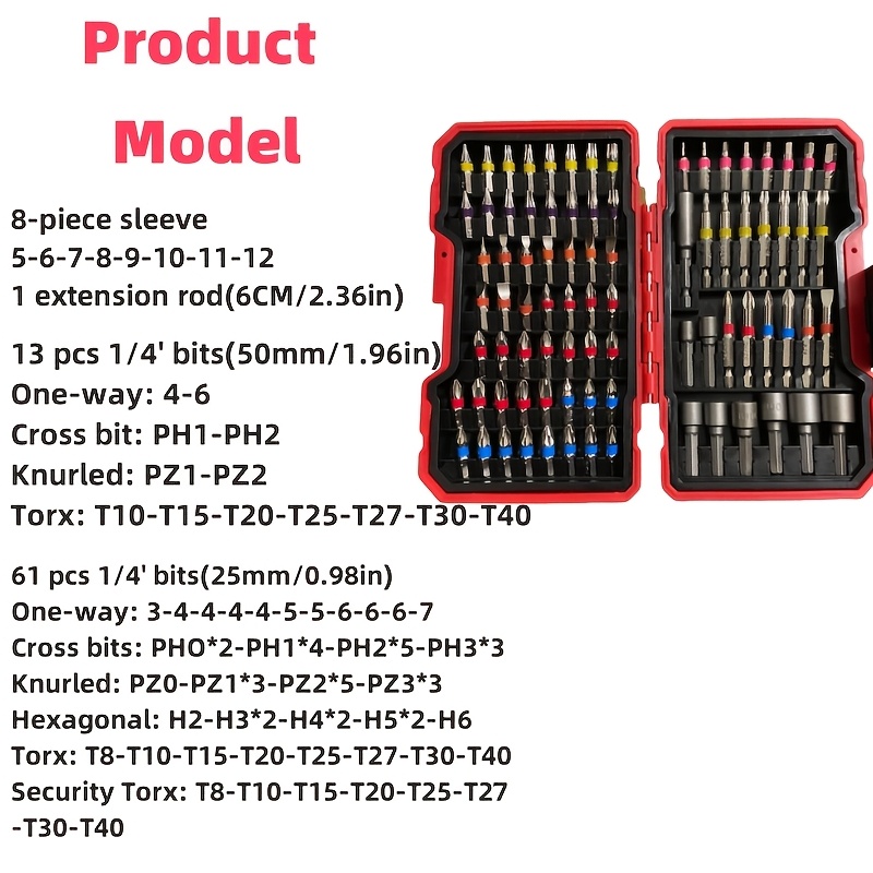 83-delige schroevendraaierbits - Drill Bit Set recensie en prijs