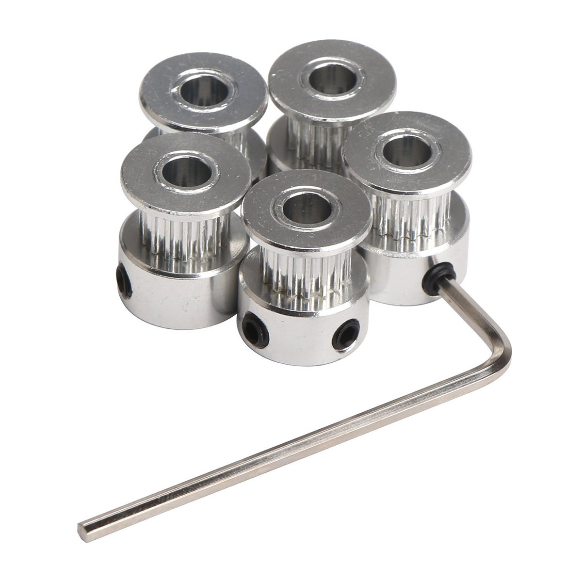 5 stuks aluminium GT2 pulleys  - Gt2 Belt recensie en prijs