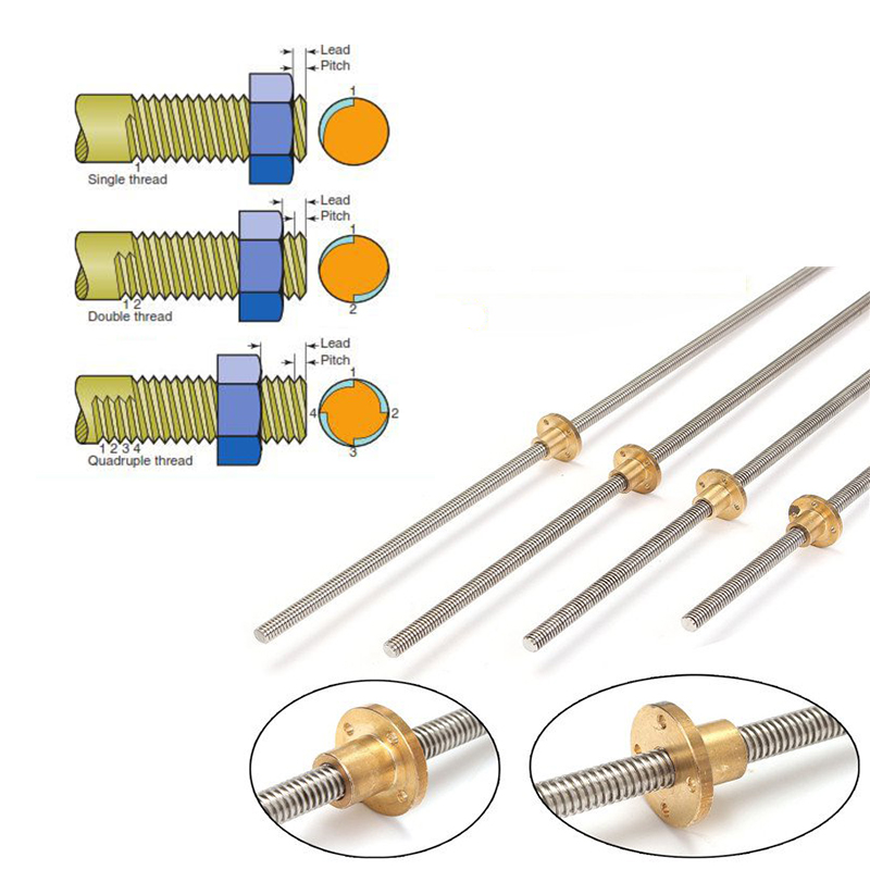 T10 spindel 304 roestvrij staa - Lead Screw 8Mm recensie en prijs